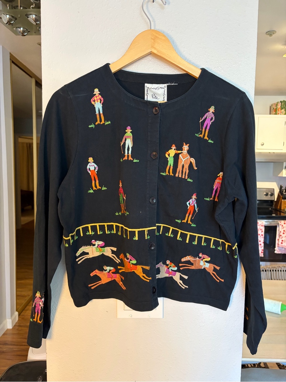 Michael Simon Lite Racehorse Cardigan